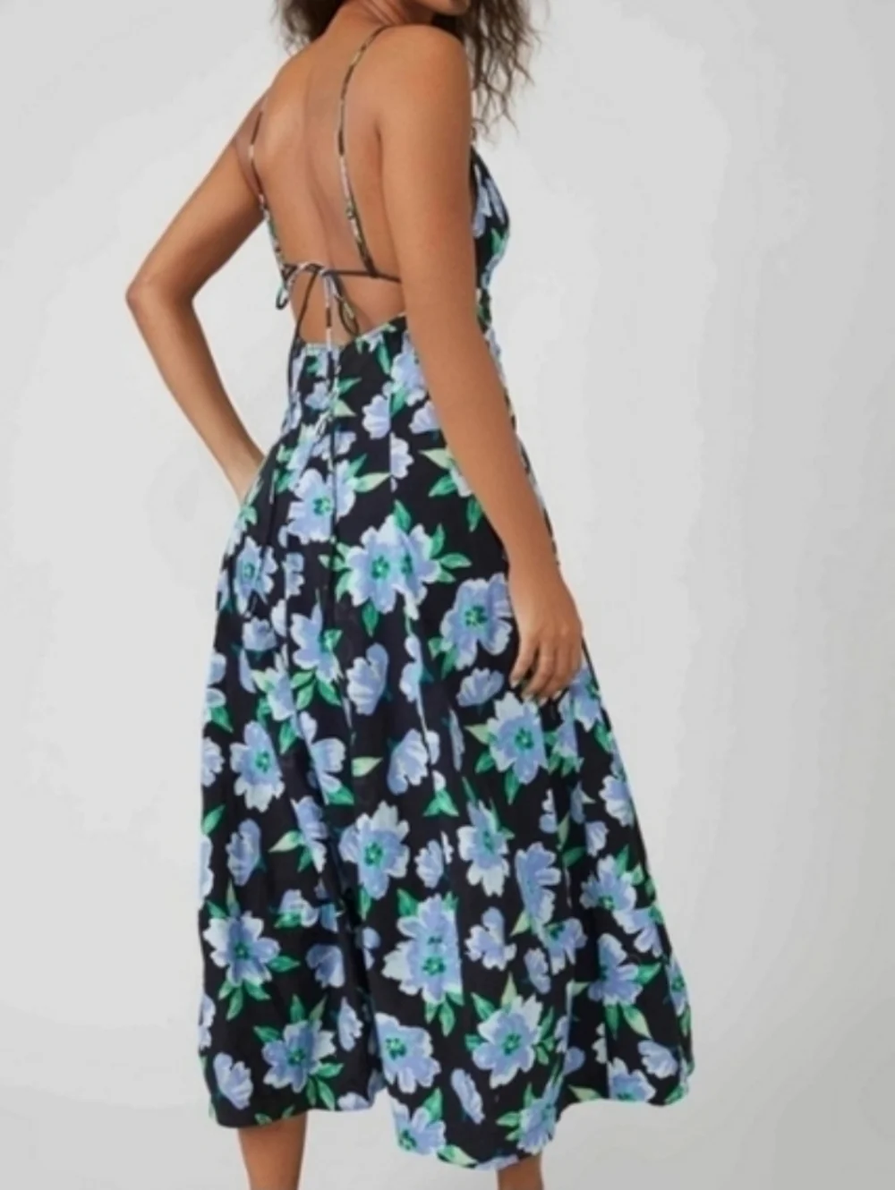 Free People Finer Things Midi Dress M